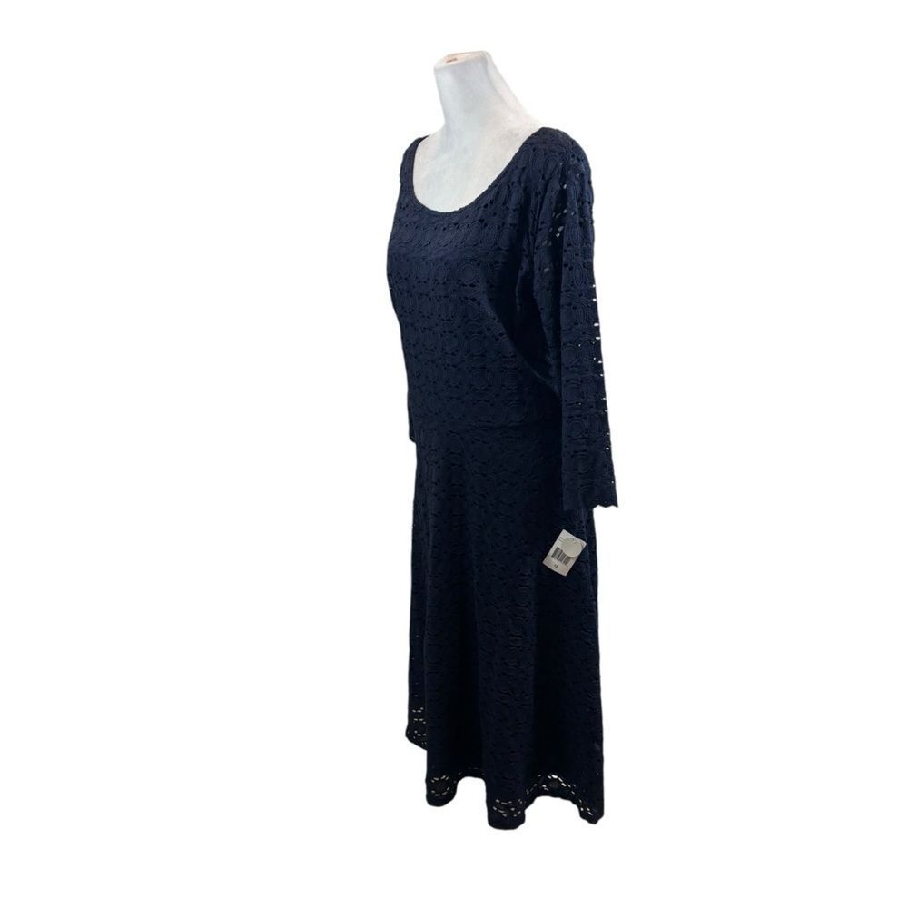 Brand new with Tags Ronni Nicole 3/4 Sleeve Lace Fit‎ and Flare Midi Dress 12 - Picture 5 of 14